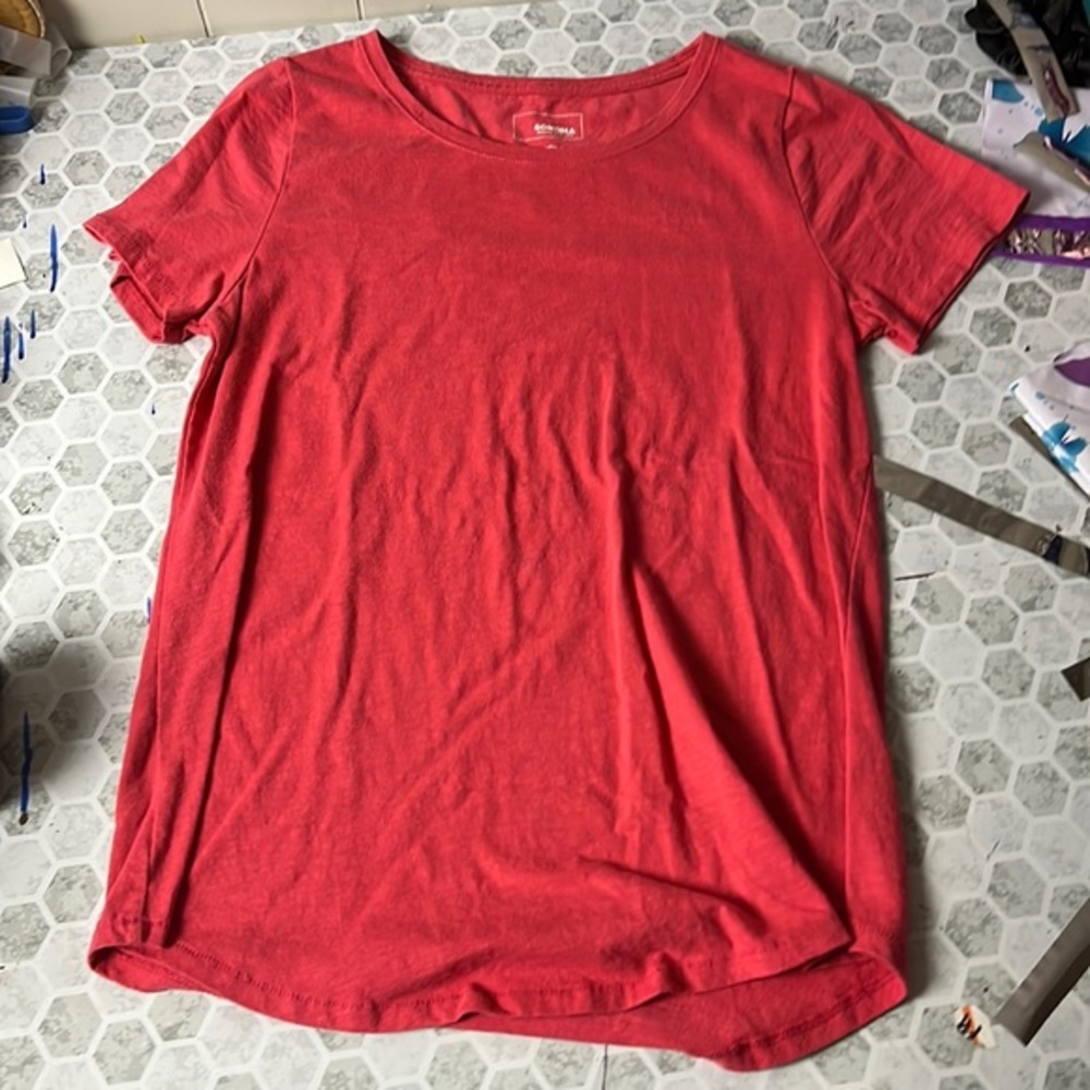 Sonoma XS The Everyday Tee Pink Short Sleeve T Shirt
